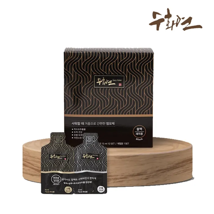 [수화연] 초간편 5분 염모제 390ml (12개월분+체험분) (업체별도 무료배송)