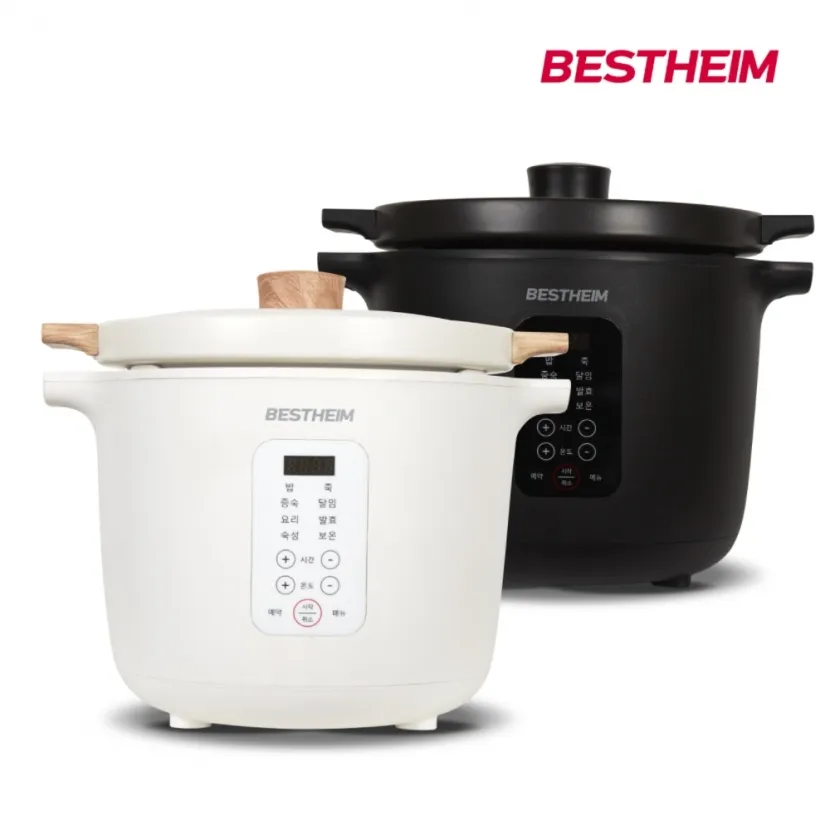 [리퍼] [베스트 하임] 더 건강한 세라믹 팟 (전기밥솥/멀티쿠커) (화이트/블랙) 3.5L ESR-MD3500W/ESR-MD3500BK (업체별도 무료배송)