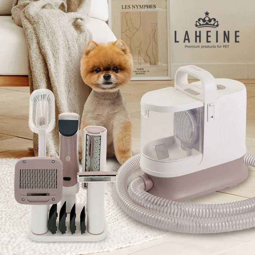 [리퍼][라헨느] 더 펫 2세대 스마트 멀티 진공 애견 이미용기 이발기 바리깡 6in1 LHN-VP200W (업체별도 무료배송)
