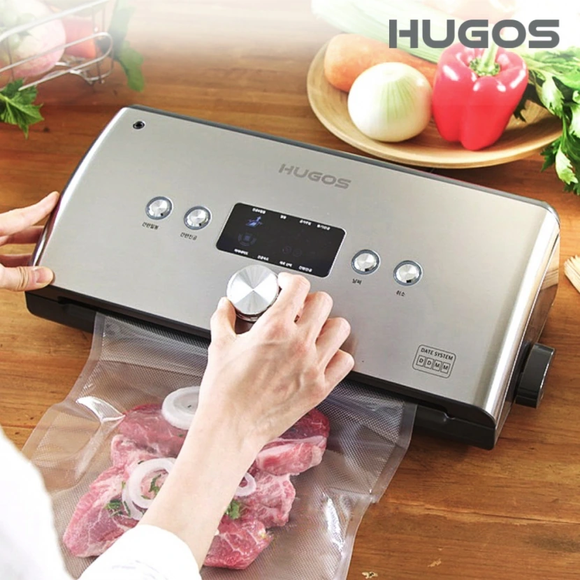 [HUGOS] 프리미엄 날짜각인 진공포장기 BPA-432BZ (가정용&업소용) + 비닐팩/진공호스 증정 (업체별도 무료배송)