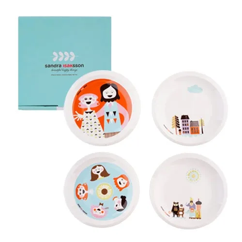 [산드라이삭슨] 브레드 접시 4개입 (18cm)