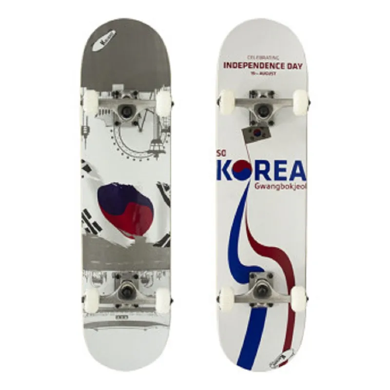 캐나디언메이플 태극스케이트보드 대한민국안전KC인증제품 9겹캐나다산메이플 데크 (업체별도 무료배송)