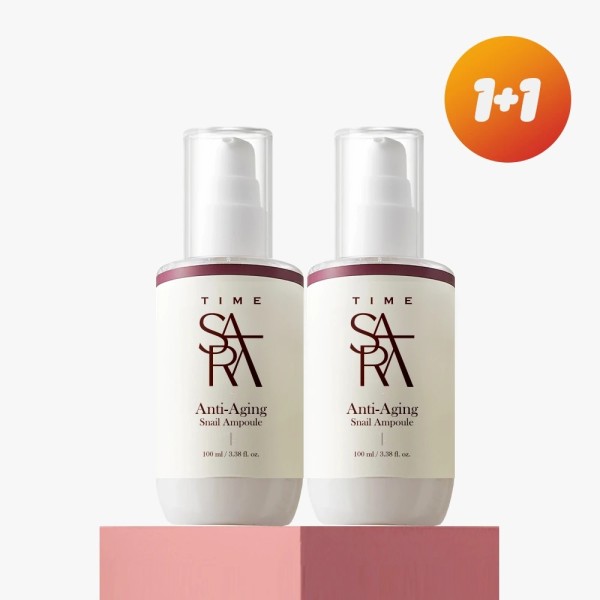 [1+1][타임사라] 안티에이징 스네일 달팽이 탄력 앰플 100ml (미백/주름개선 기능성)(업체별도 무료배송)