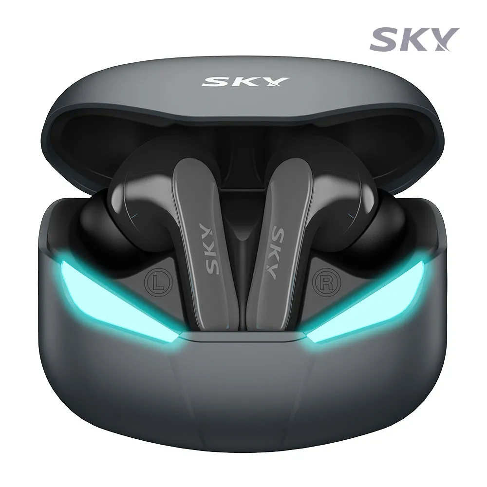 [스카이] 핏 팬텀 블루투스5.4 게이밍 무선 이어폰 SKY-GA-S2X (C타입충전/LED라이트/IPX5방수) (업체별도 무료배송)