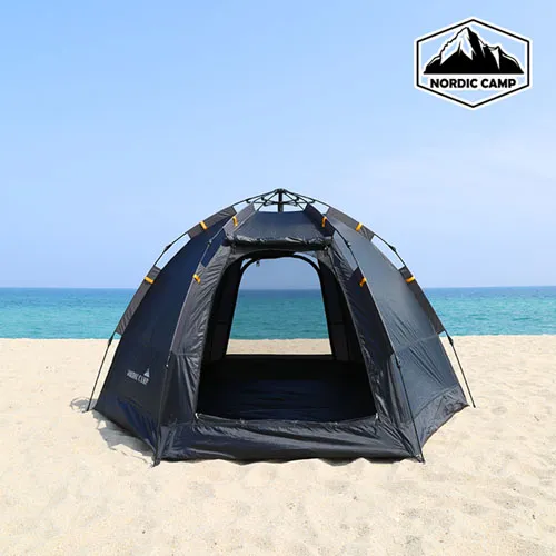 [노르딕캠프] 펜타곤 원터치 스페셜 블랙에디션 텐트 블랙 NOR-PS01 (업체별도 무료배송)