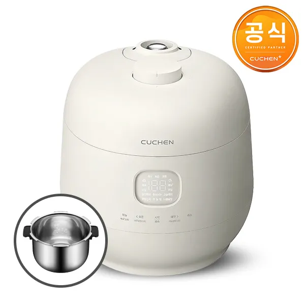 [쿠첸] 브레인mini 풀스텐 내솥 3인용 IH압력밥솥 CRT-WS0340TW (업체별도 무료배송)
