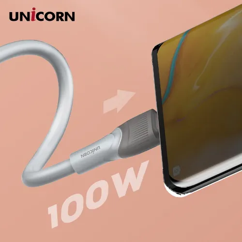 유니콘 USB C to C타입 100W 초고속 충전 데이터 케이블 PLC-2M100W (업체별도 무료배송)