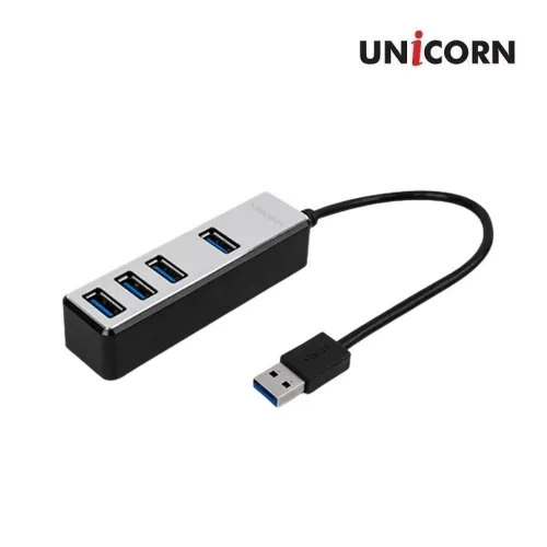 [유니콘] USB3.0 4포트 허브 휴대용 고속USB허브 RH-4500 (업체별도 무료배송)