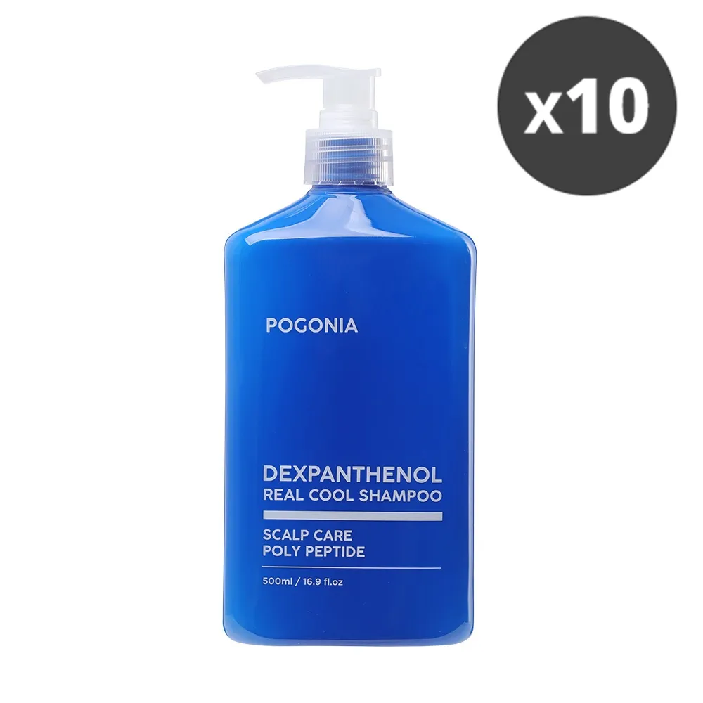 [포고니아] 덱스판테놀 리얼 쿨 샴푸 500ml x 10개 (업체별도 무료배송)