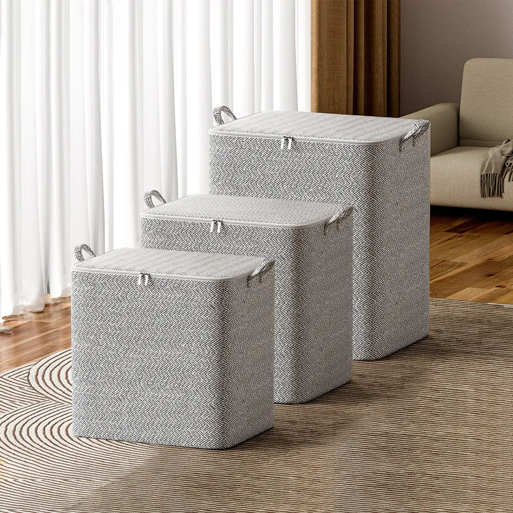 [모나코올리브]모던그레이 초대형 이불정리함 (업체별도 무료배송)