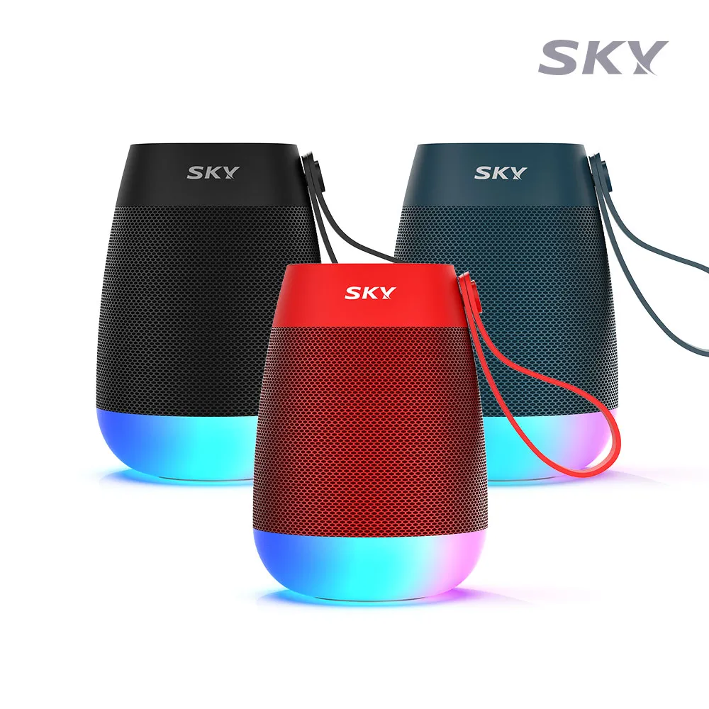 [스카이] 붐 N1 LED 미니 방수 블루투스 스피커 (11시간재생/스트랩 구성품) (업체별도 무료배송)