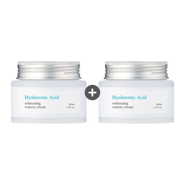 [1+1][퓨어그라운드] 히알루론산 화이트닝 수분크림 100ml (미백/주름개선 기능성)(업체별도 무료배송)