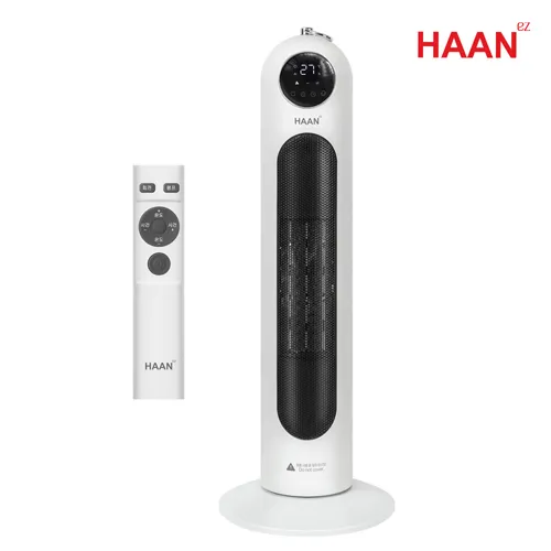 [한경희] PTC 타워형 사무실 가정용 리모컨 온풍기 전기히터 HAAN-P5000 (업체별도 무료배송)