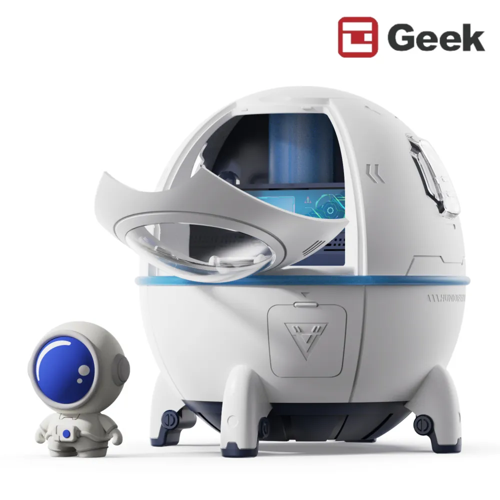 [1+1][Geek] 우주선 미니 USB 초음파 가습기 (무드등/C타입) SGH-4113W (업체별도 무료배송)