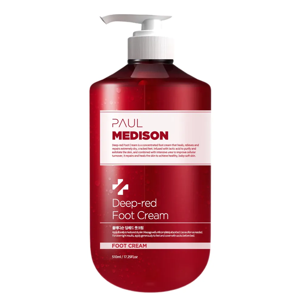 [1+1][폴메디슨] 딥레드 풋크림 510ml (업체별도 무료배송)
