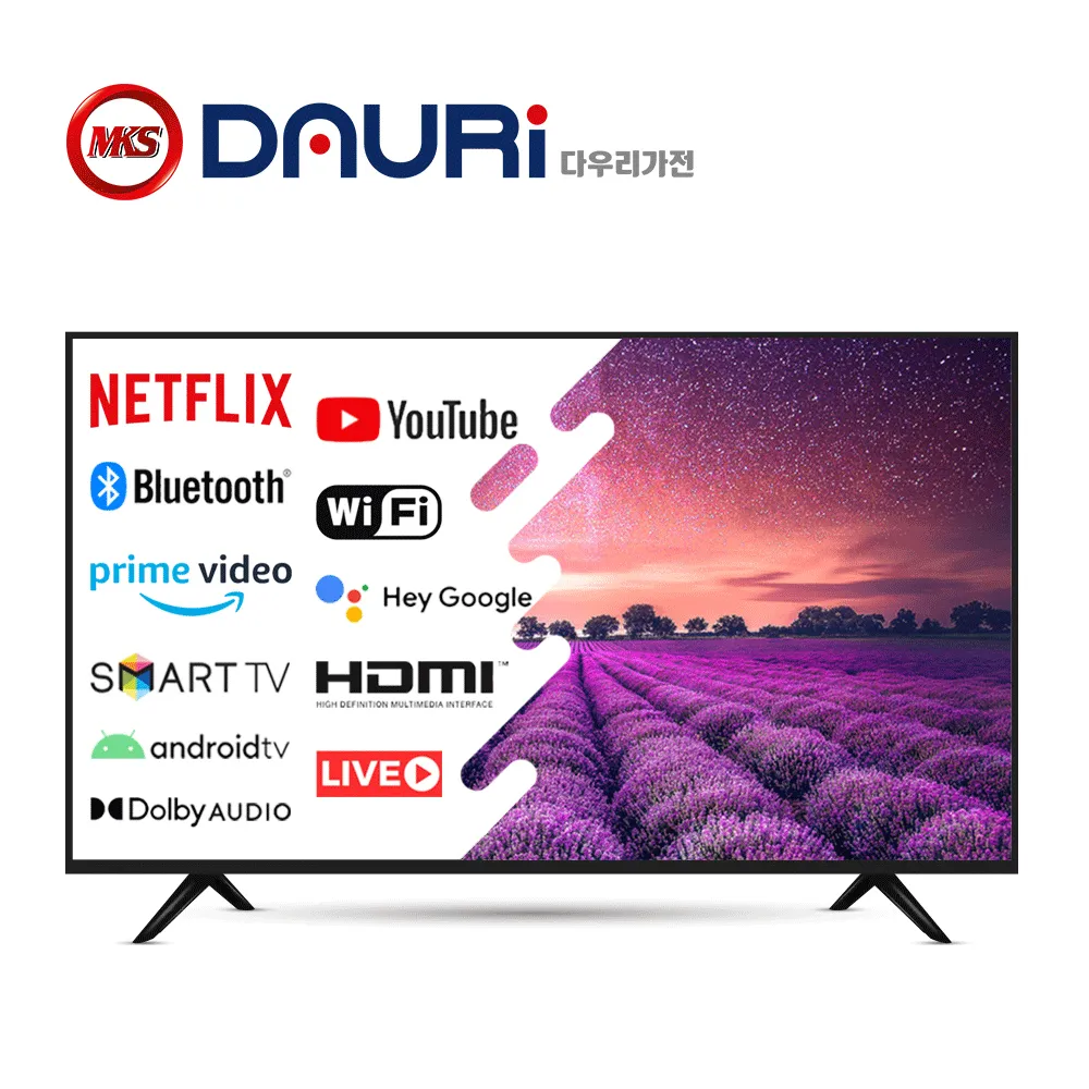 [신세계상품권증정][다우리] 43인치 4K스마트TV 구글 안드로이드 DUR430UHD (업체별도 무료배송)
