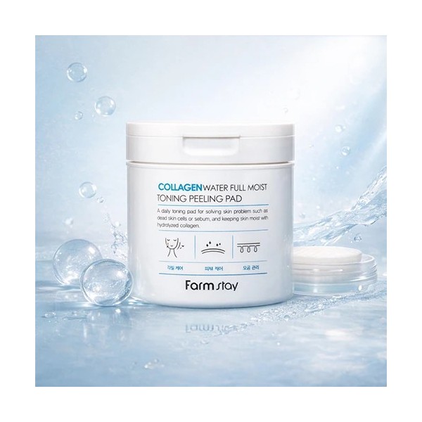 [팜스테이] 콜라겐 워터 풀 모이스트 토닝 필링 패드 150ml 70매(업체별도 무료배송)