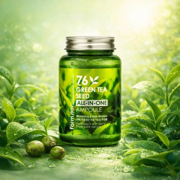 [1+1][팜스테이] 76 그린티 씨드 올인원 앰플 250ml (미백/주름개선 기능성)(업체별도 무료배송)
