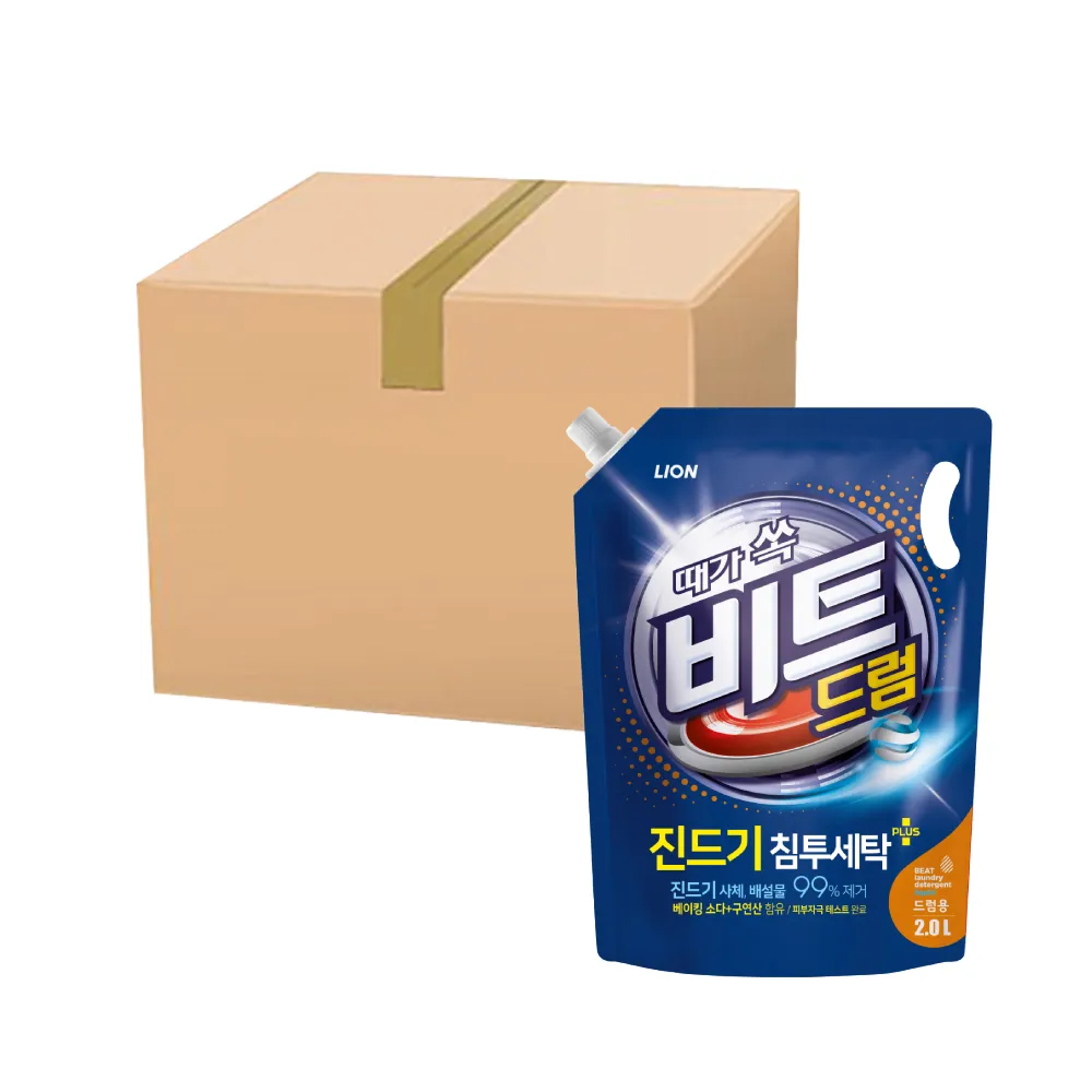 비트 액체 세탁세제 드럼용 2L 리필 4개 (업체별도 무료배송)