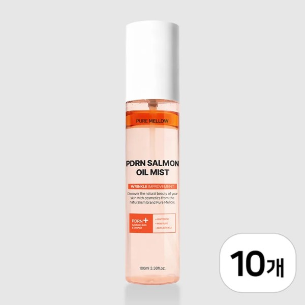 [퓨어멜로우] PDRN 연어 오일 미스트 100ml x 10개 (미백/주름개선 기능성)(업체별도 무료배송)