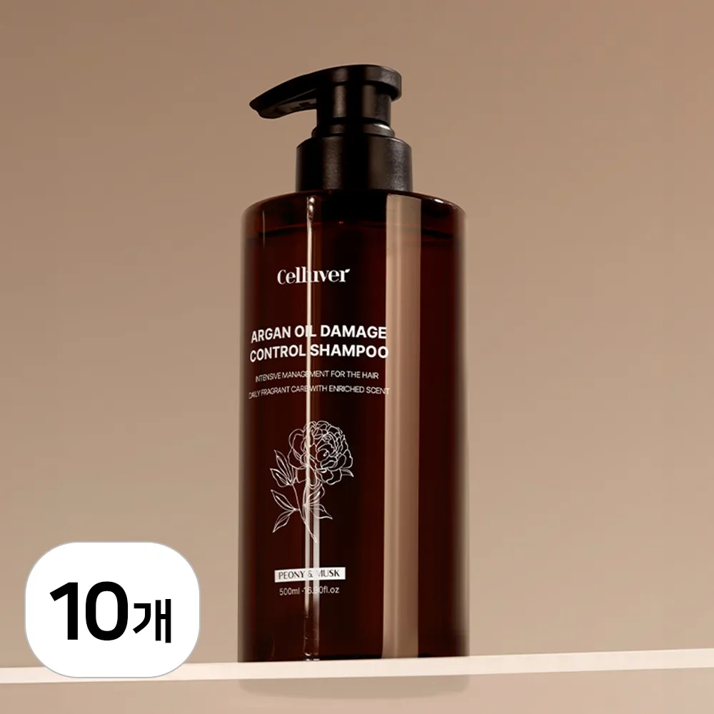[셀러버] 아르간 오일 데미지 컨트롤 샴푸 500ml x 10개 (업체별도 무료배송)