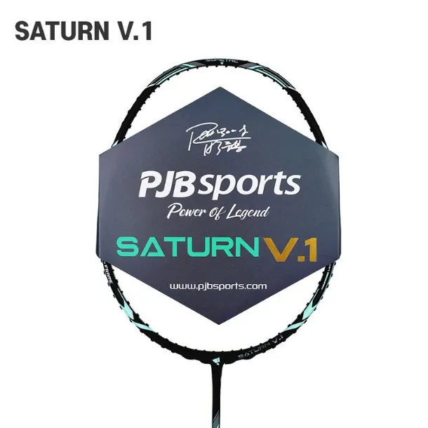 [PJB] 박주봉 배드민턴 우븐 라켓 SATURN V.1 새턴 버전1 클럽용 헤드헤비 공격형 4U (업체별도 무료배송)