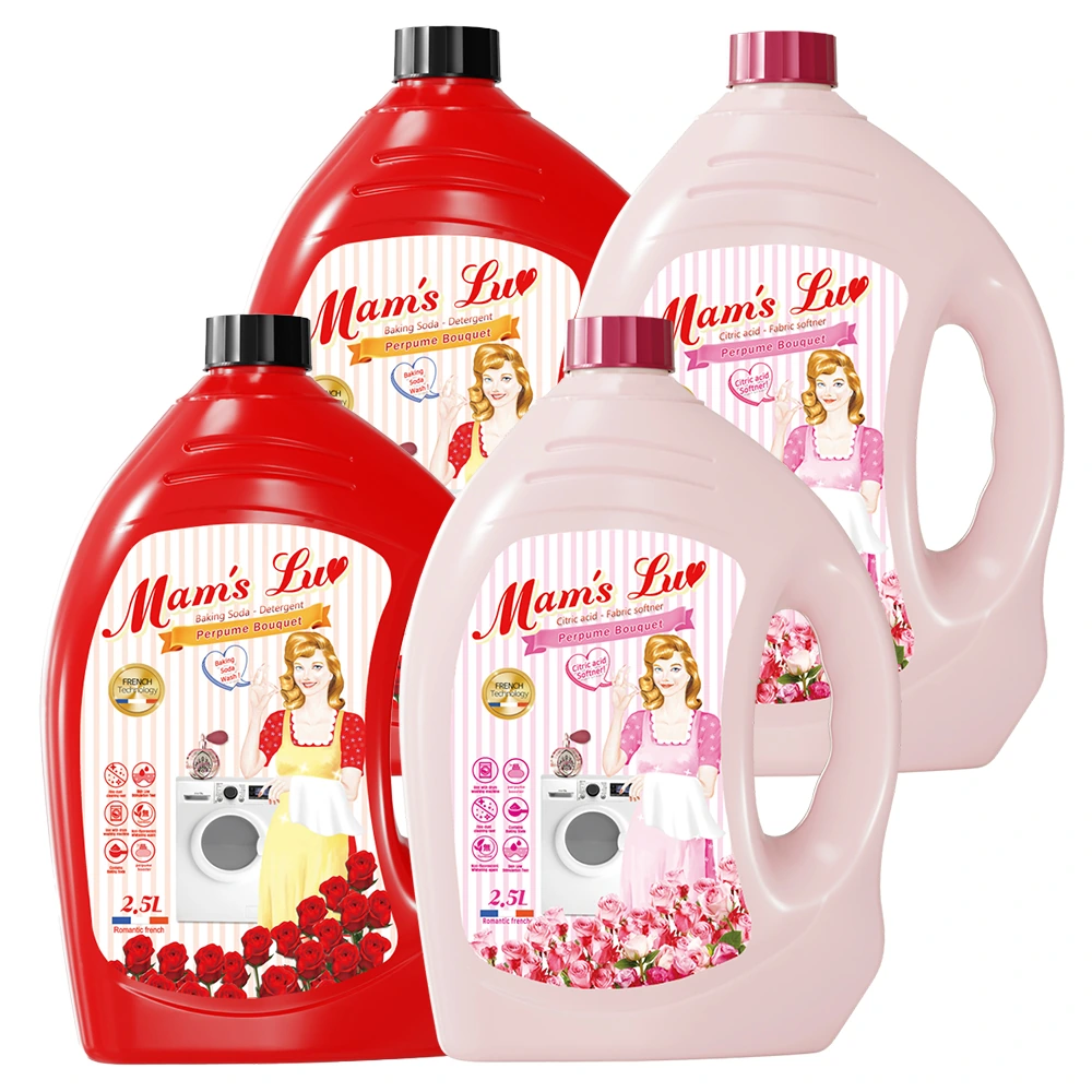 [맘스럽] 퍼퓸부케 액체세제 & 섬유유연제 2.5L x 4개입 모음전 (업체별도 무료배송)