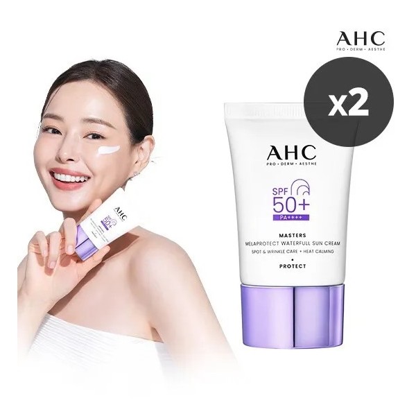 [AHC] 마스터즈 멜라프로텍트 워터풀 선크림 40ml x 2개 SPF50+ PA++++ (업체별도 무료배송)