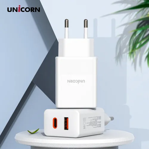 [유니콘] 멀티 2포트 GaN 45W PD QC3.0 초고속 충전기 KA-450PD (업체별도 무료배송)