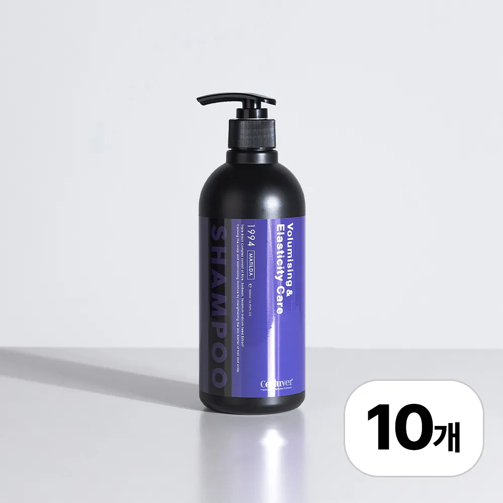 [셀러버] 트리플 블랙 퍼퓸 샴푸 500ml x 10개 (모발볼륨/탄력)(업체별도 무료배송)