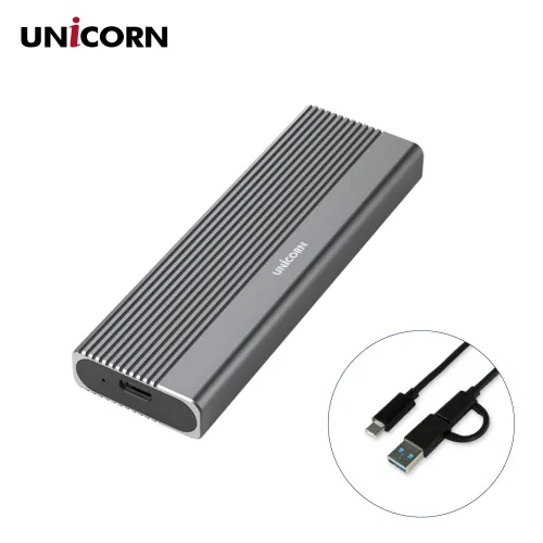 [유니콘] USB3.1 NVMe & SATA M.2 듀얼 SSD 외장케이스 A+C타입 SM-800D (업체별도 무료배송)