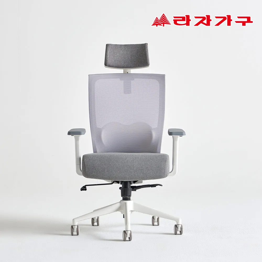 [라자가구] 데온 헤드형 메쉬 포켓스프링 틸팅 사무실 회의실 컴퓨터 학생 책상 의자 국내제작 (업체별도 무료배송)