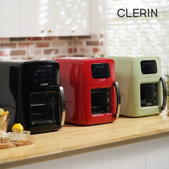 (리퍼) 클레린 에어쿡 에어프라이어 10L CLO-CB388 (자동회전 바스켓 포함) (업체별도 무료배송)