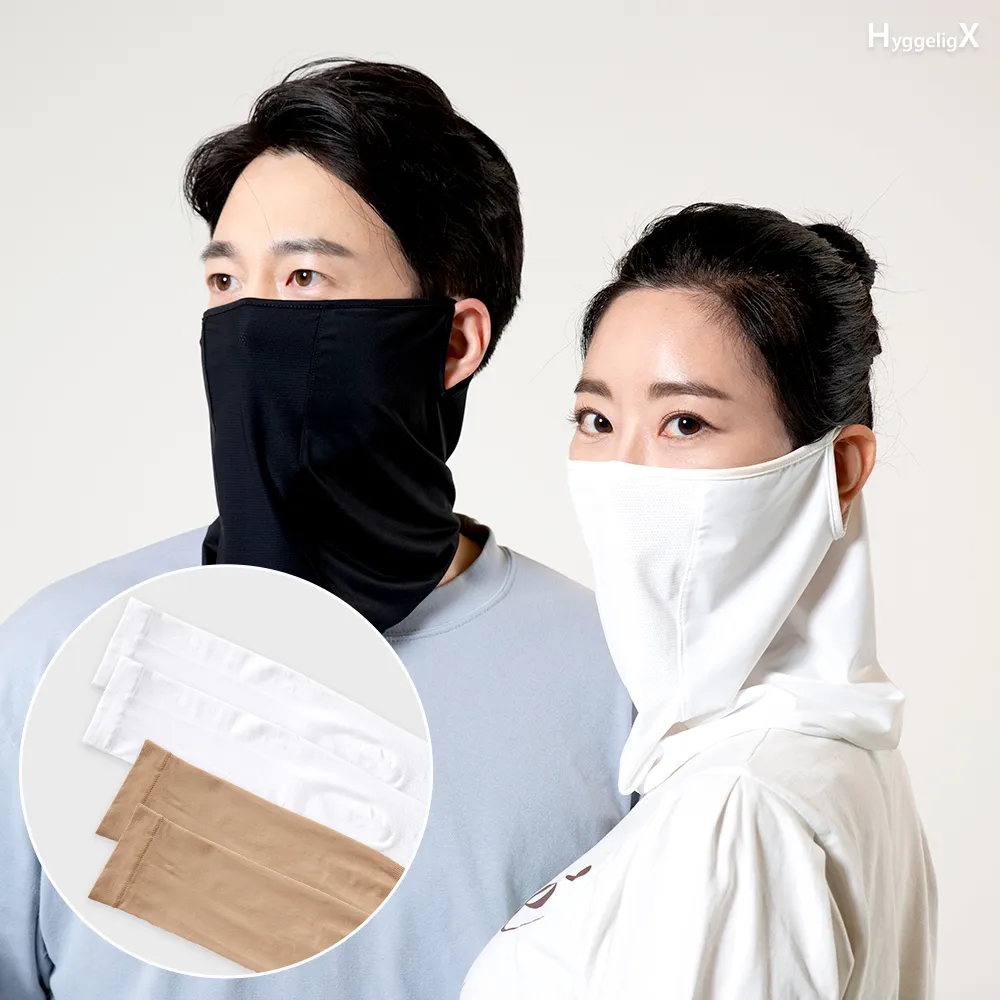 휘겔리엑스 99% 자외선 차단 마스크 쿨링마스크 팔토시 골프 쿨 마스크 (업체별도 무료배송)
