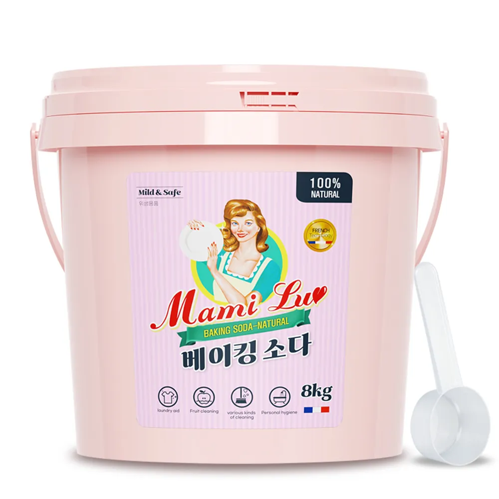 [맘스럽] 대용량 베이킹소다 버킷 8kg (+스푼 내장)외 가루세제 모음전 (업체별도 무료배송)