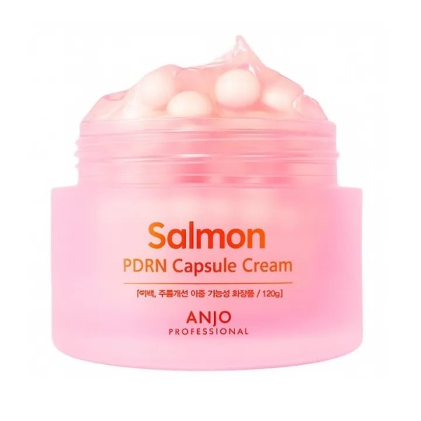 [앙쥬] PDRN 연어 핑크 캡슐 크림 120g x 1개 / 2개(할인) (미백/주름개선 기능성)(업체별도 무료배송)