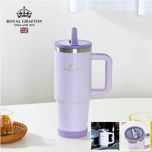 [로얄그래프톤] 보온보냉 폴드 스트로우 텀블러 (900/1200ml 택1)(업체별도 무료배송)