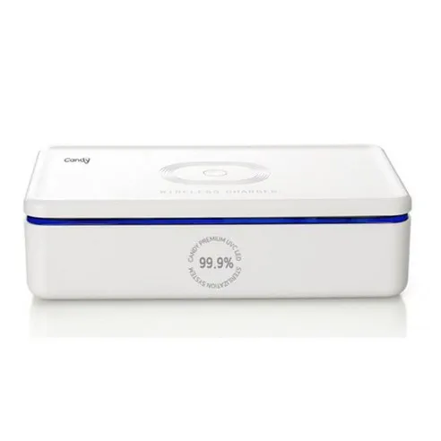 [리퍼] 캔디 제로박스 스마트폰 고속충전 + 살균기 UV-C9 핸드폰소독기 99.9% 살균력 UV-C 살균 (업체별도 무료배송)
