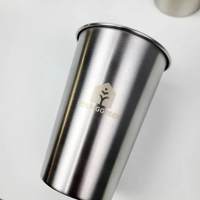 304 스텐물컵 가정 업소 캠핑 식당용 스텐컵 x 4개 세트 (업체별도 무료배송)