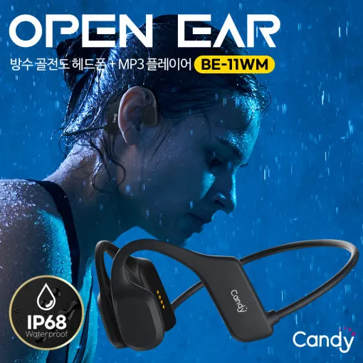 캔디 완전방수 운동 조깅 등산 무선 골전도블루투스이어폰 골전도 오픈이어 BE-11WM (업체별도 무료배송)