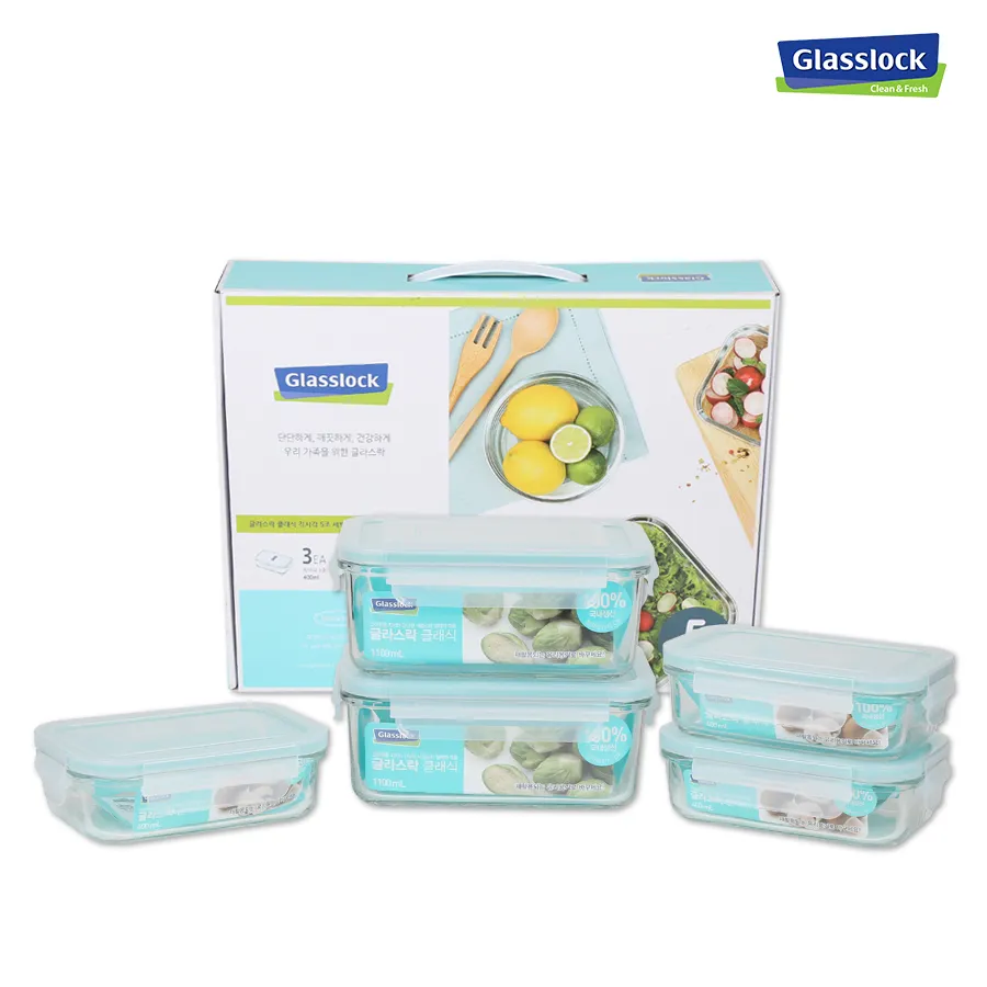 [글라스락] 직사각 5조(2호)(업체별도 무료배송)