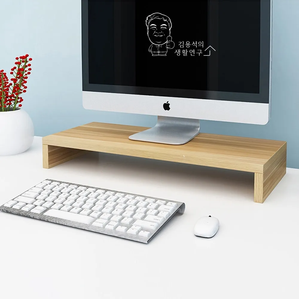원목 모니터 받침대A 1단 선반 스탠드 PC받침대 (업체별도 무료배송)