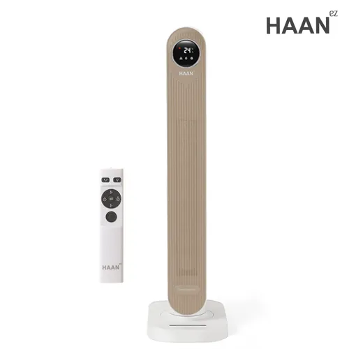 [한경희] 초저소음 스마트 PTC 타워형 리모컨 온풍기 전기히터 HAAN-P7000a (베이지)(업체별도 무료배송)