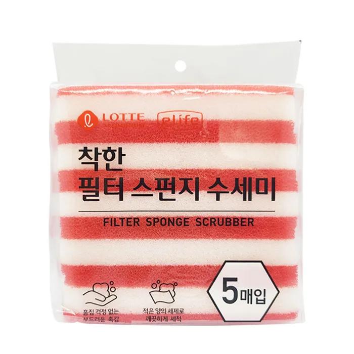 롯데 착한 수세미 5매입 (업체별도 무료배송)