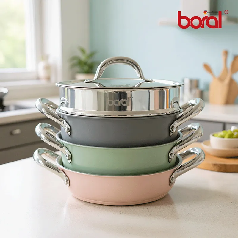 [BORAL] 보랄 더 셰프 스택쿡 멀티찜냄비 BR-SQ2005P(업체별도 무료배송)