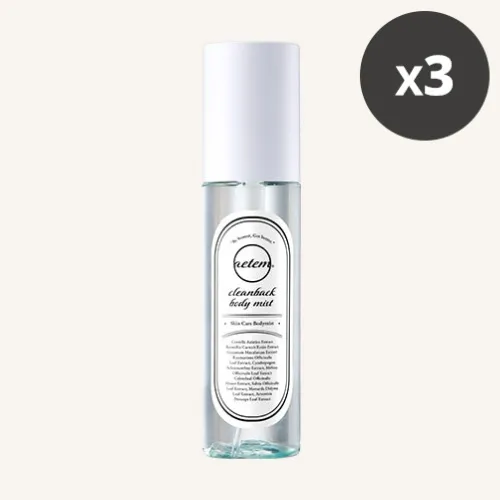 [에템] 등드름 클린백 바디 미스트 100ml x 3개 (비건 인증)(무료배송)