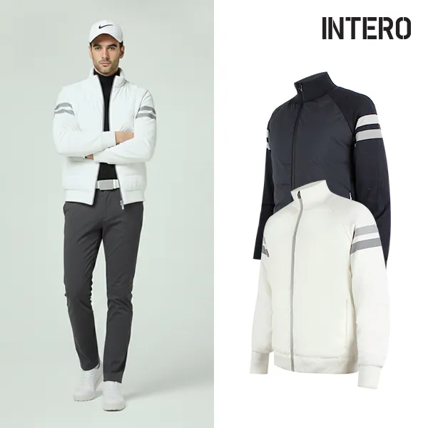 [INTERO]인테로골프웨어 남성 방풍안감 니트 패딩 골프자켓/IWFD(업체별도 무료배송)
