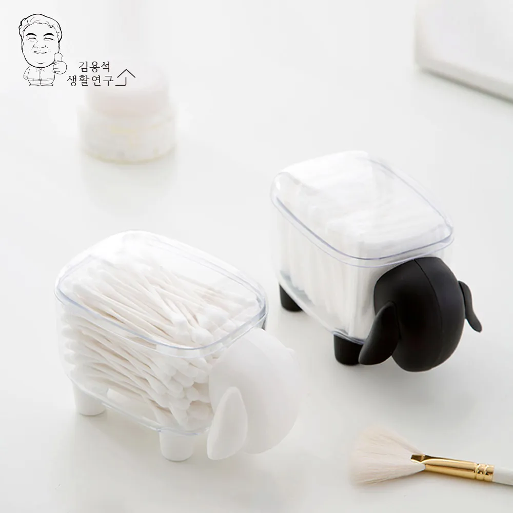 양 면봉 이쑤시개 화장솜 다용도 정리 케이스 (업체별도 무료배송)