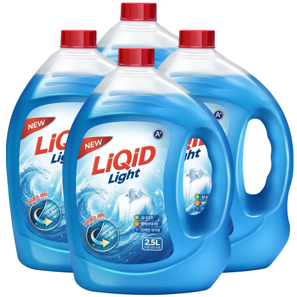 고농축 리퀴드 라이트 액체세탁세제 2.5L x 4개 (실내건조 중성세제) (업체별도 무료배송)