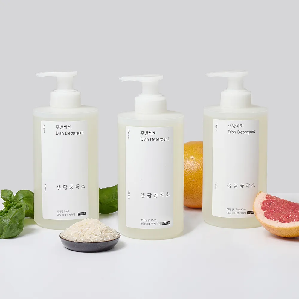 [생활공작소] 베이킹소다 주방세제 500ml x 2개 (3가지향 택1)(업체별도 무료배송)